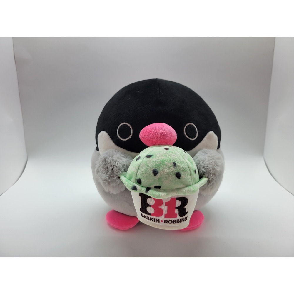 ZURU Snackles Baskin Robbins Penguin Plush Mint Chocolate Chip Ice Cream 2024